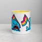 Anxious Shark Mug with Pansexual Pride Flag (11oz)