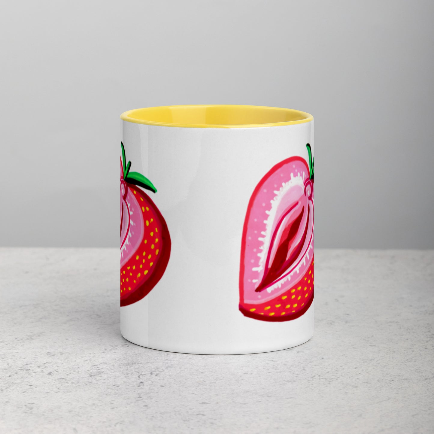 Strawberry Vulva Mug