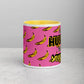Less Hustle, More Snuggles Mug (pink/bananas)