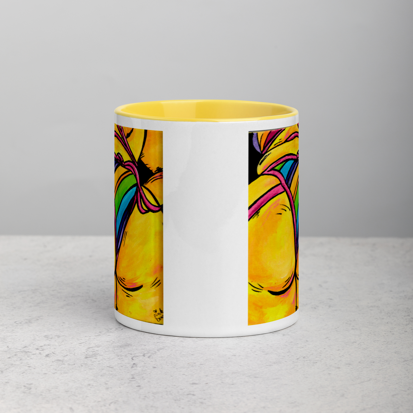 Yellow Booty Mug