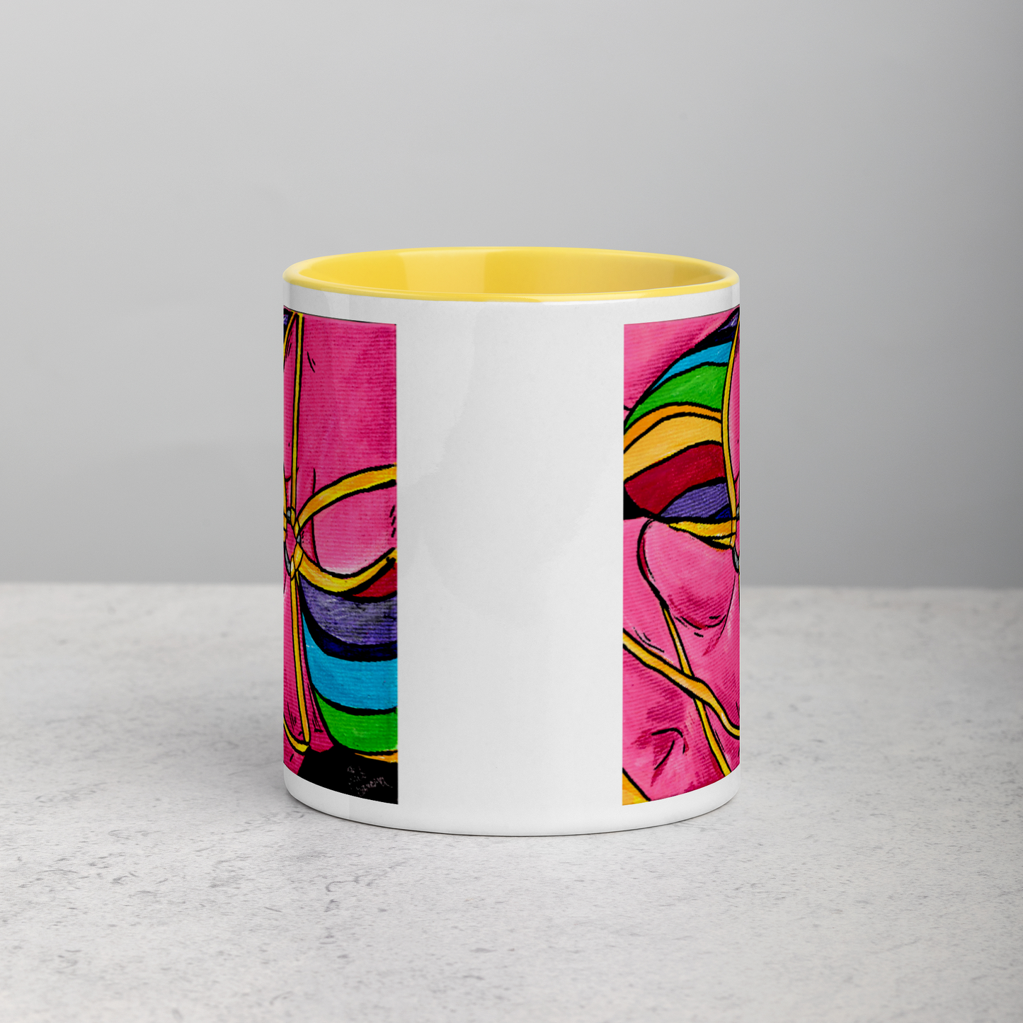 Pink Curves- Mug