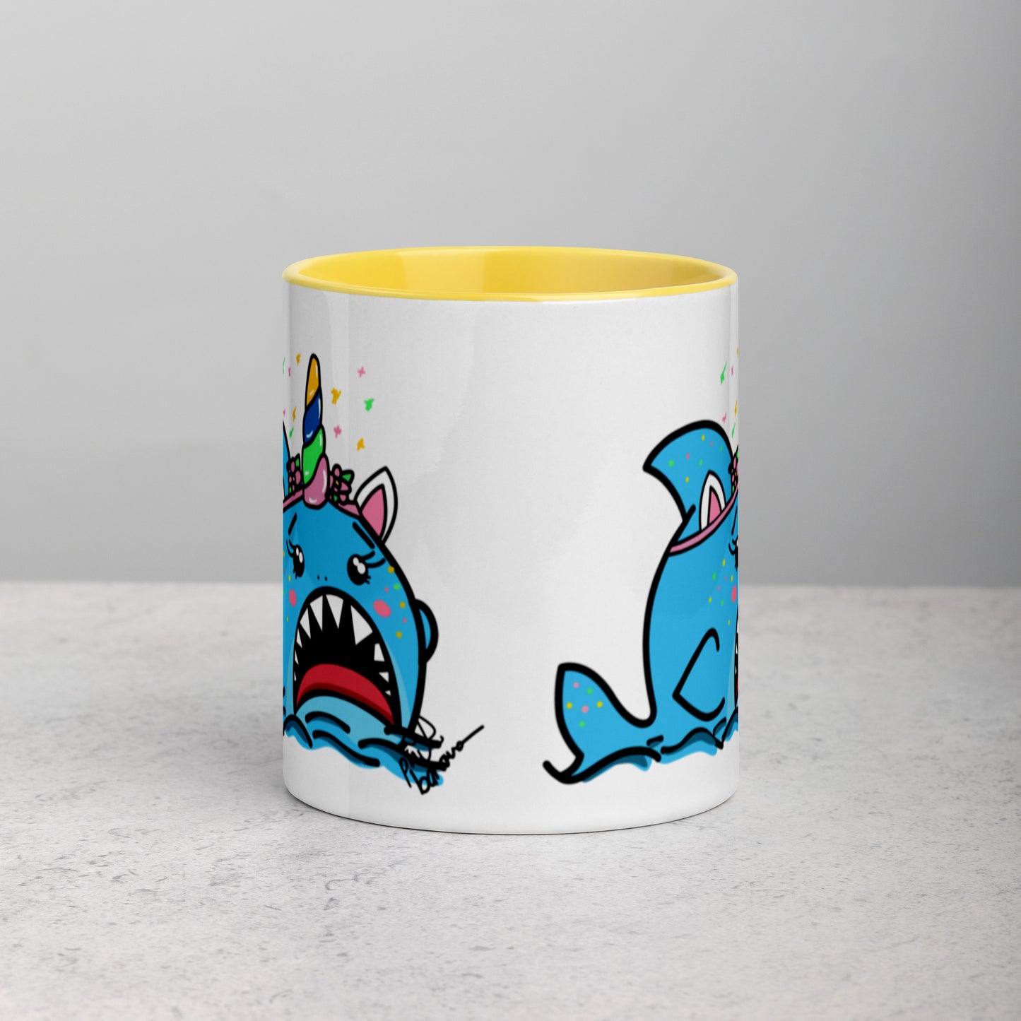 Halloween Sharks Mug- Unicorn Shark (11oz)