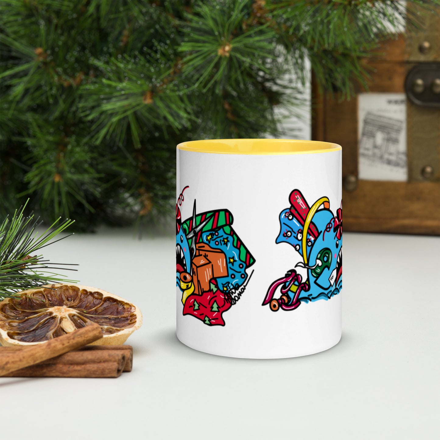 Holiday Shark Mug- Time to Wrap the Gifts! (11oz)