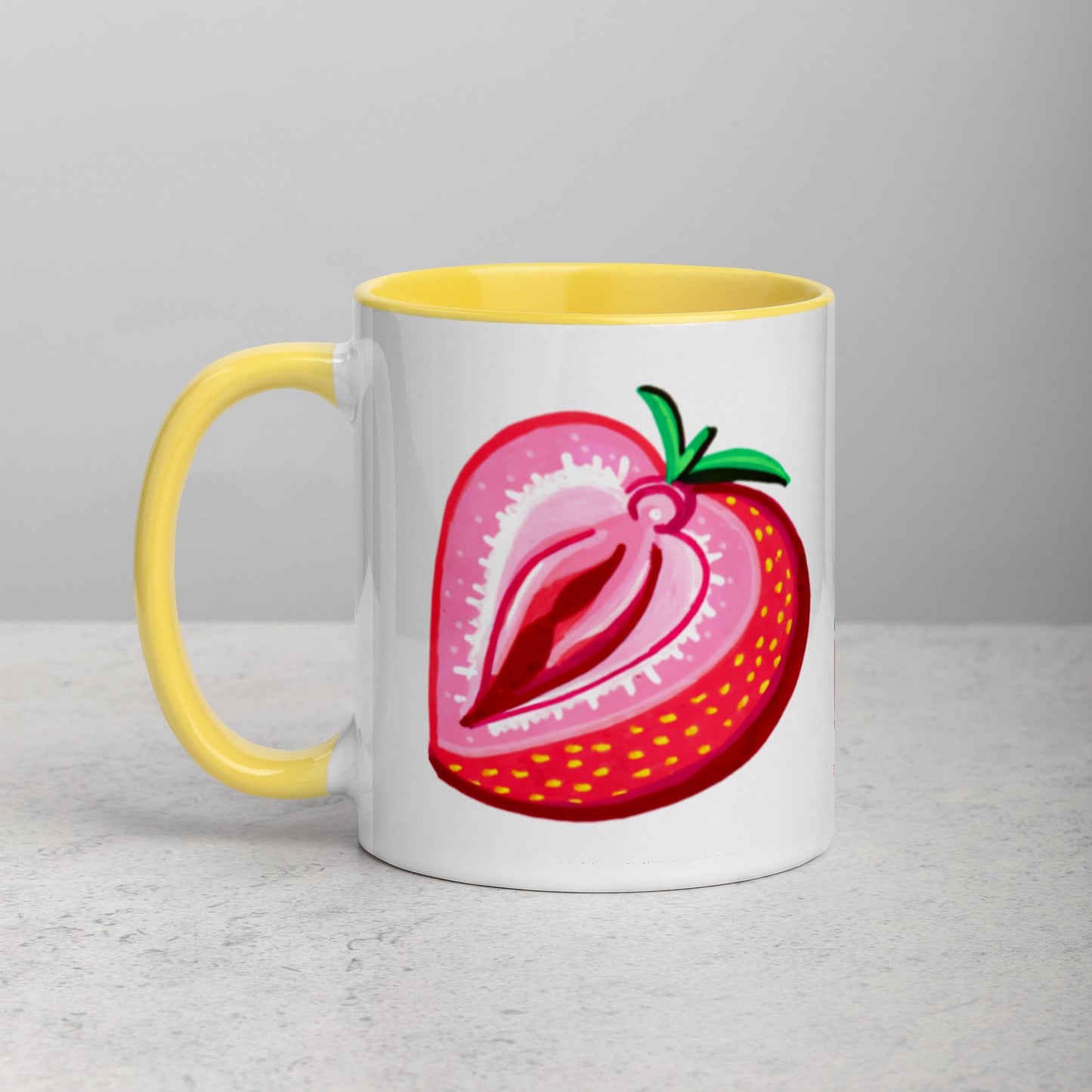 Strawberry Vulva Mug
