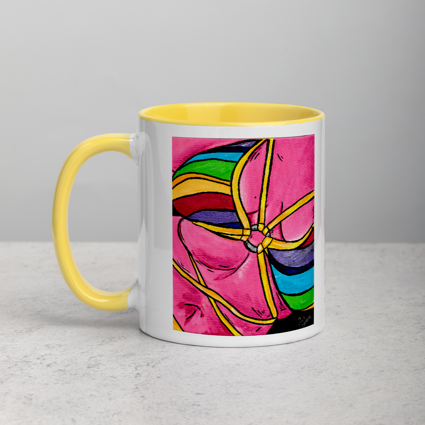 Pink Curves- Mug