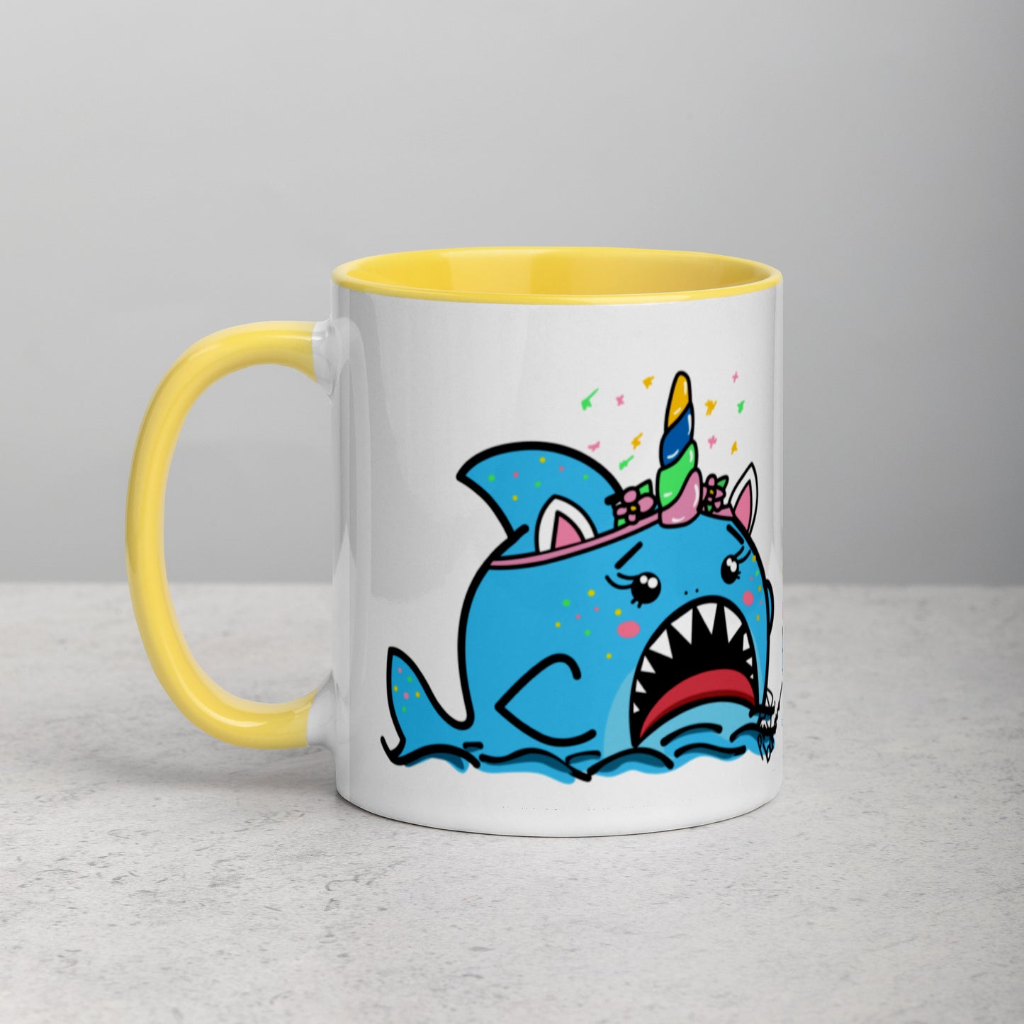 Halloween Sharks Mug- Unicorn Shark (11oz)