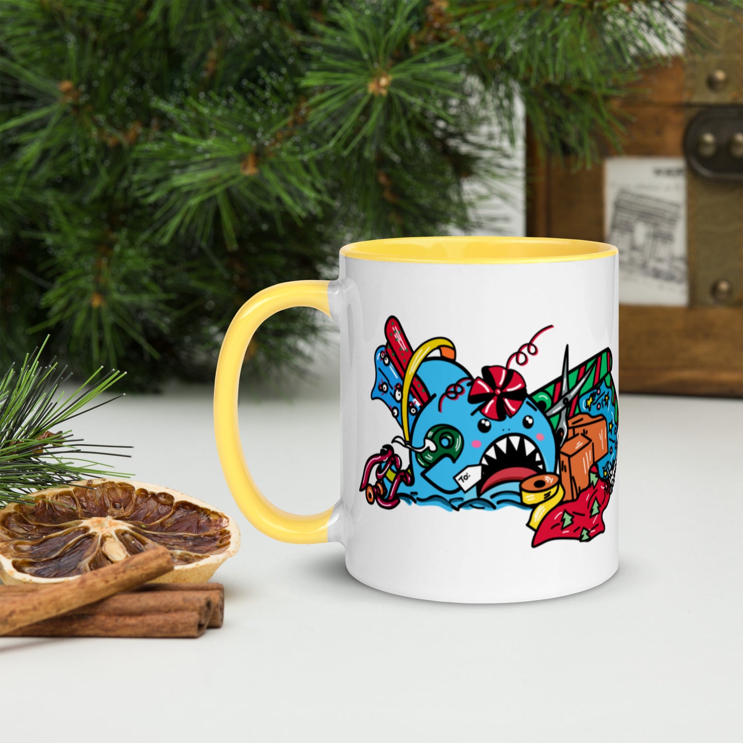 Holiday Shark Mug- Time to Wrap the Gifts! (11oz)