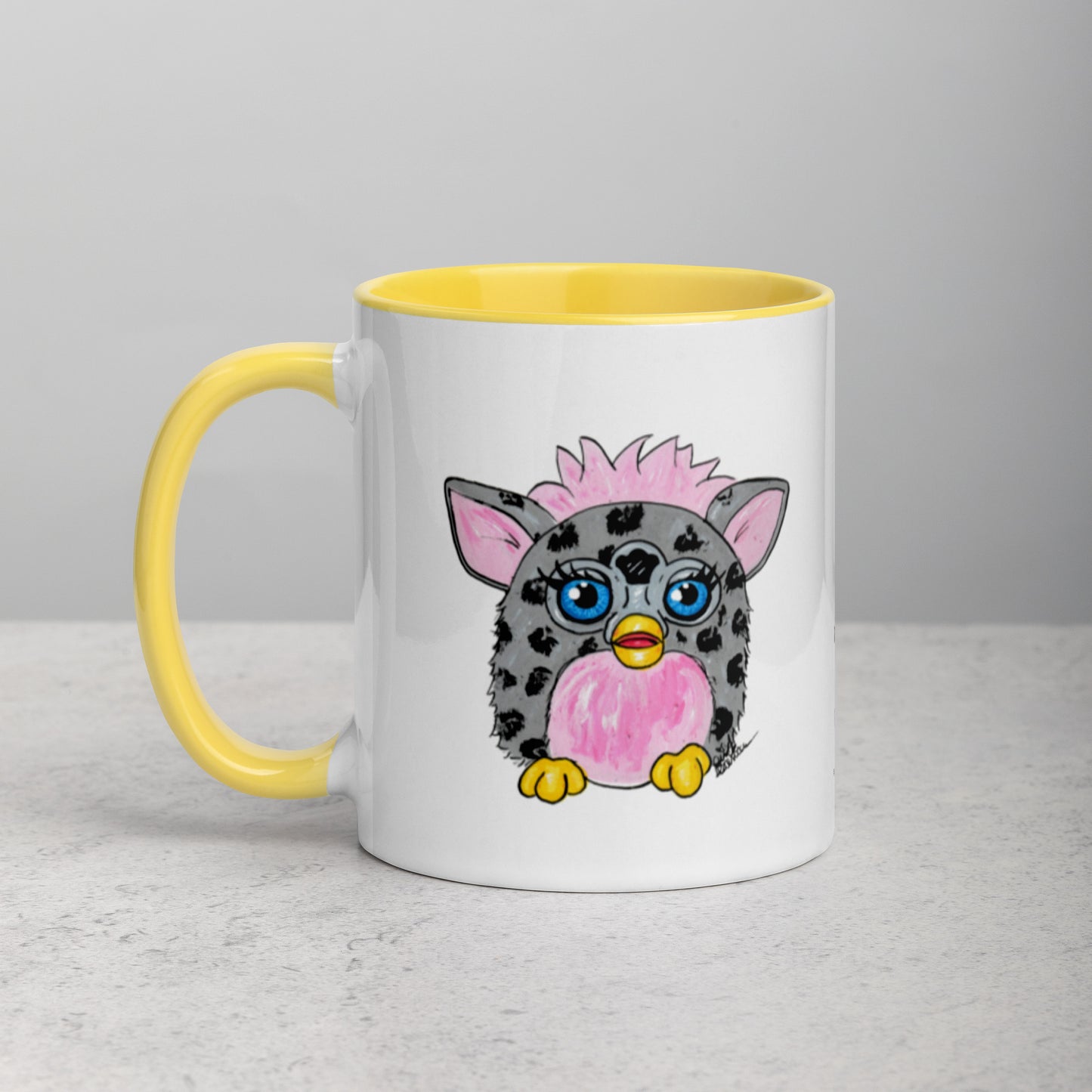 Grey Leopard Furby Mug (11oz)