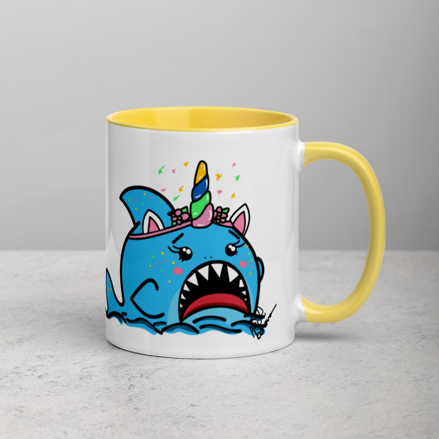 Halloween Sharks Mug- Unicorn Shark (11oz)