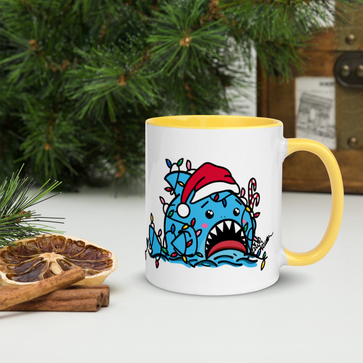 Holiday Sharks Mug- Let there be Lights (11oz)