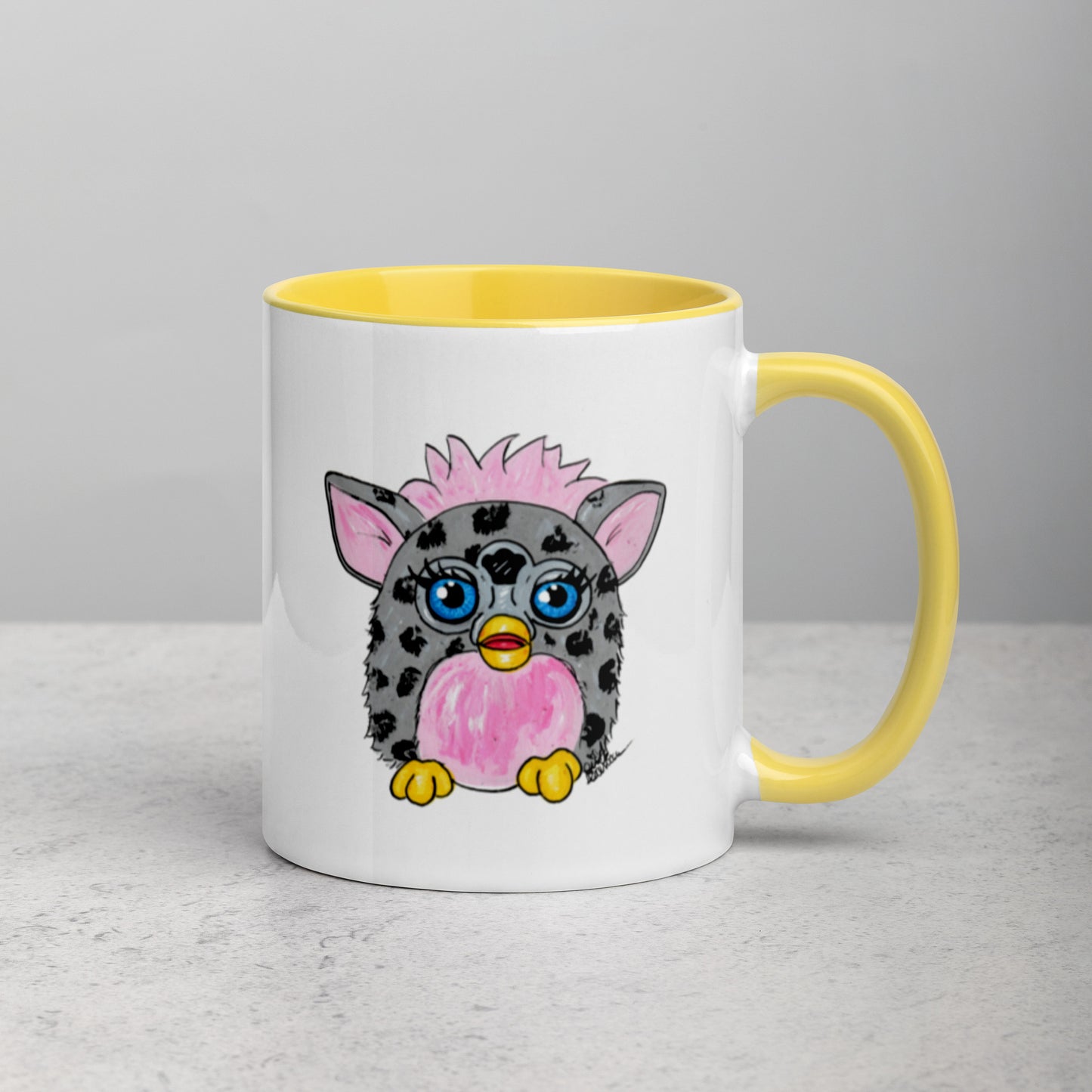 Grey Leopard Furby Mug (11oz)