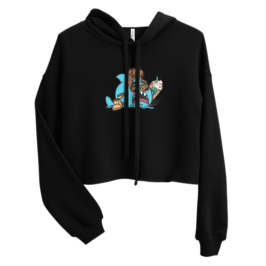 Basic Shark- Crop Hoodie