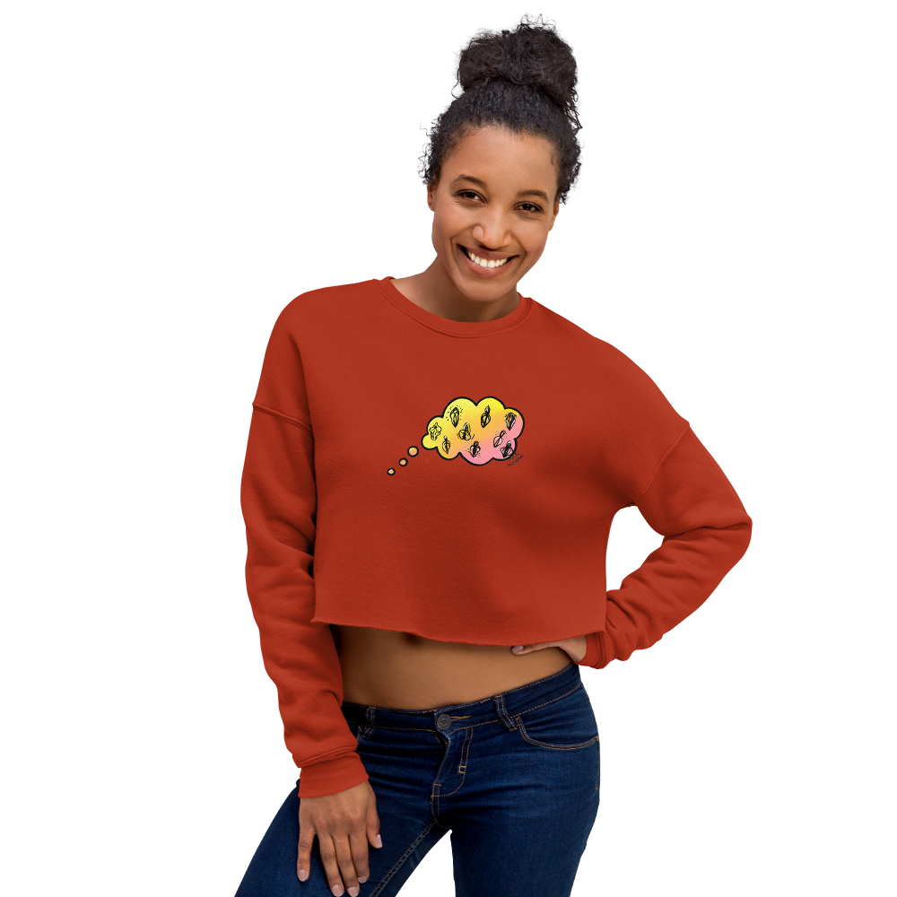 Daydreaming of Vulvas- Crop Sweatshirt