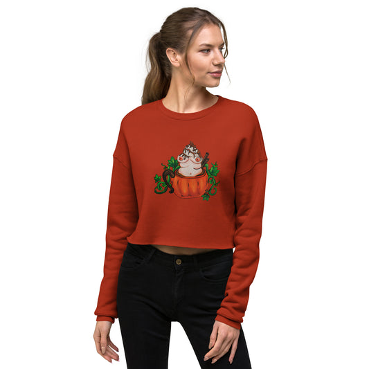 Pumpkin Spice and Everything Nice- Crop Sweatshirt