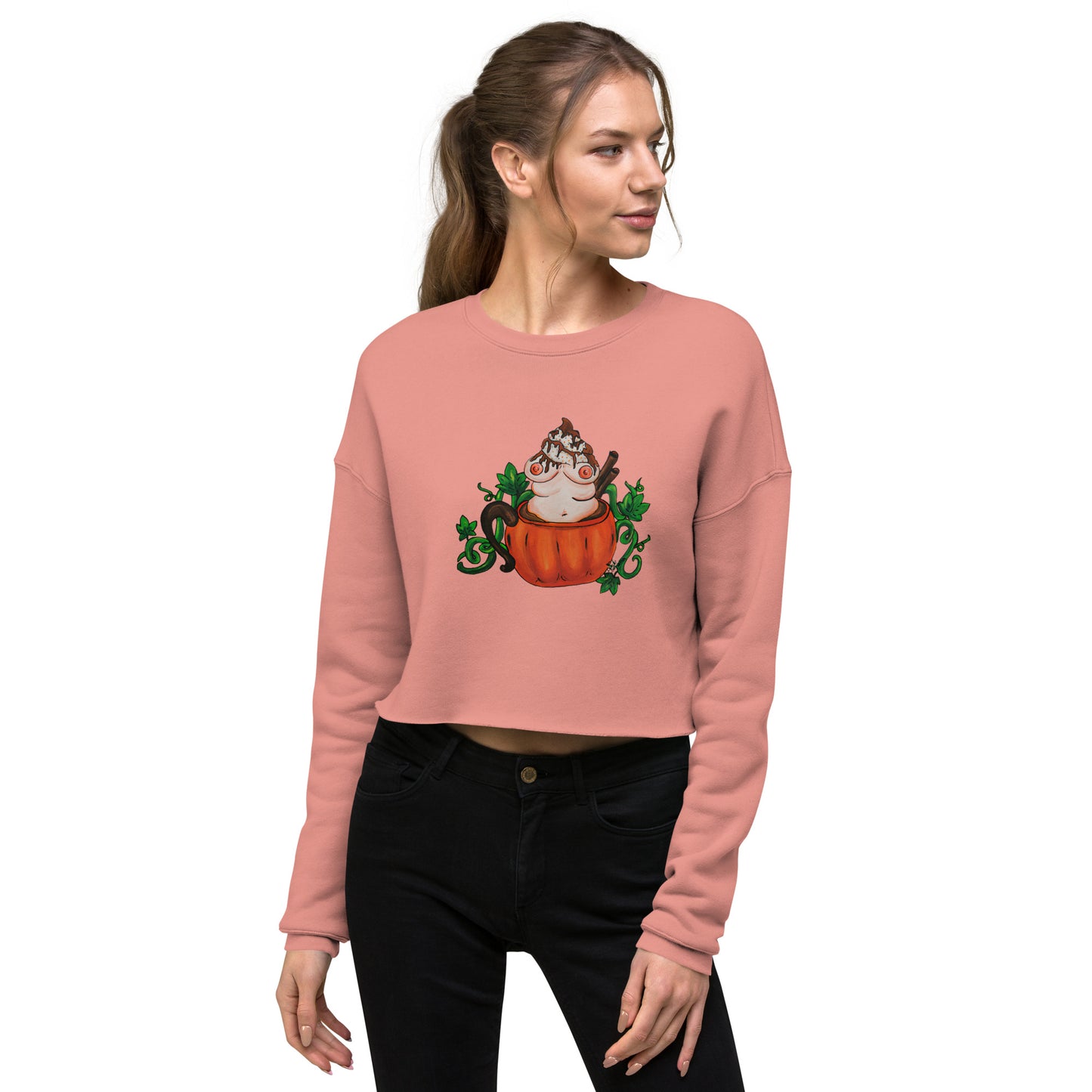 Pumpkin Spice and Everything Nice- Crop Sweatshirt