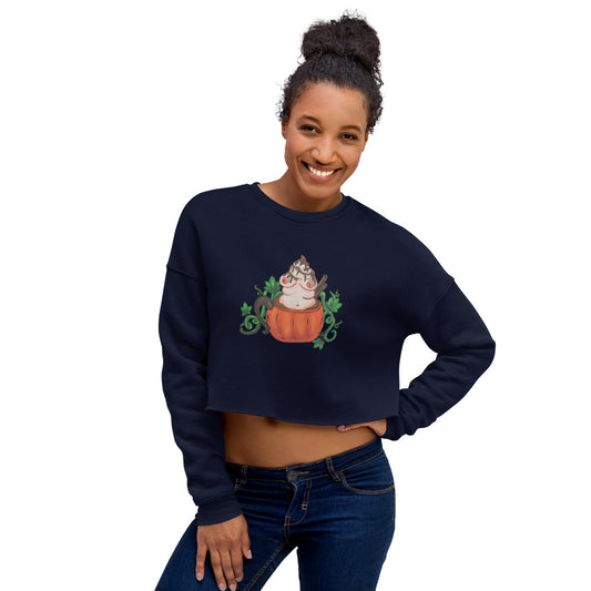 Pumpkin Spice and Everything Nice- Crop Sweatshirt