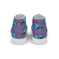 Anxious Shark Celebrates Pride (purple)- Women’s high top canvas shoes
