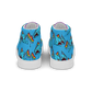 Anxious Shark Celebrates Pride (blue)- Women’s high top canvas shoes