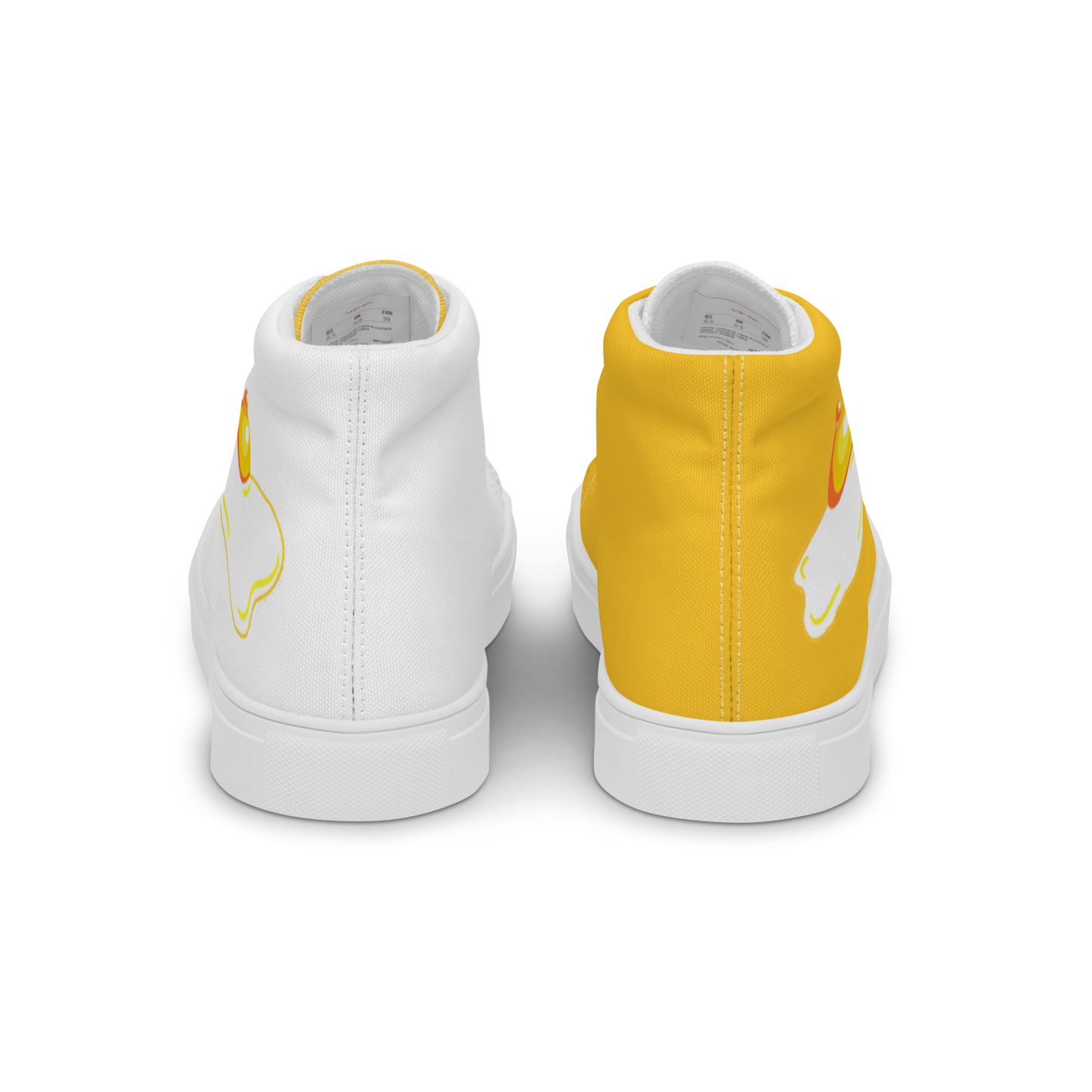 Egg Nipple (alternating colours) -Women’s high top canvas shoes