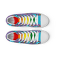 Anxious Shark Celebrates Pride (purple)- Women’s high top canvas shoes