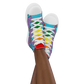 Anxious Shark Celebrates Pride (purple)- Women’s high top canvas shoes