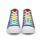 Anxious Shark Celebrates Pride (purple)- Women’s high top canvas shoes