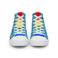 Anxious Shark Celebrates Pride (blue)- Women’s high top canvas shoes