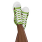 Kiwi Vulva- Women’s high top canvas shoes