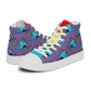 Anxious Shark Celebrates Pride (purple)- Women’s high top canvas shoes