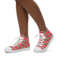 Cherry Vulva (pink)- Women’s high top canvas shoes