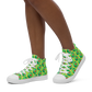 Avocado Vulva- Women’s high top canvas shoes