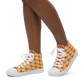 "The Perfect Peach" Peach Vulva (mini) Women’s high top canvas shoes