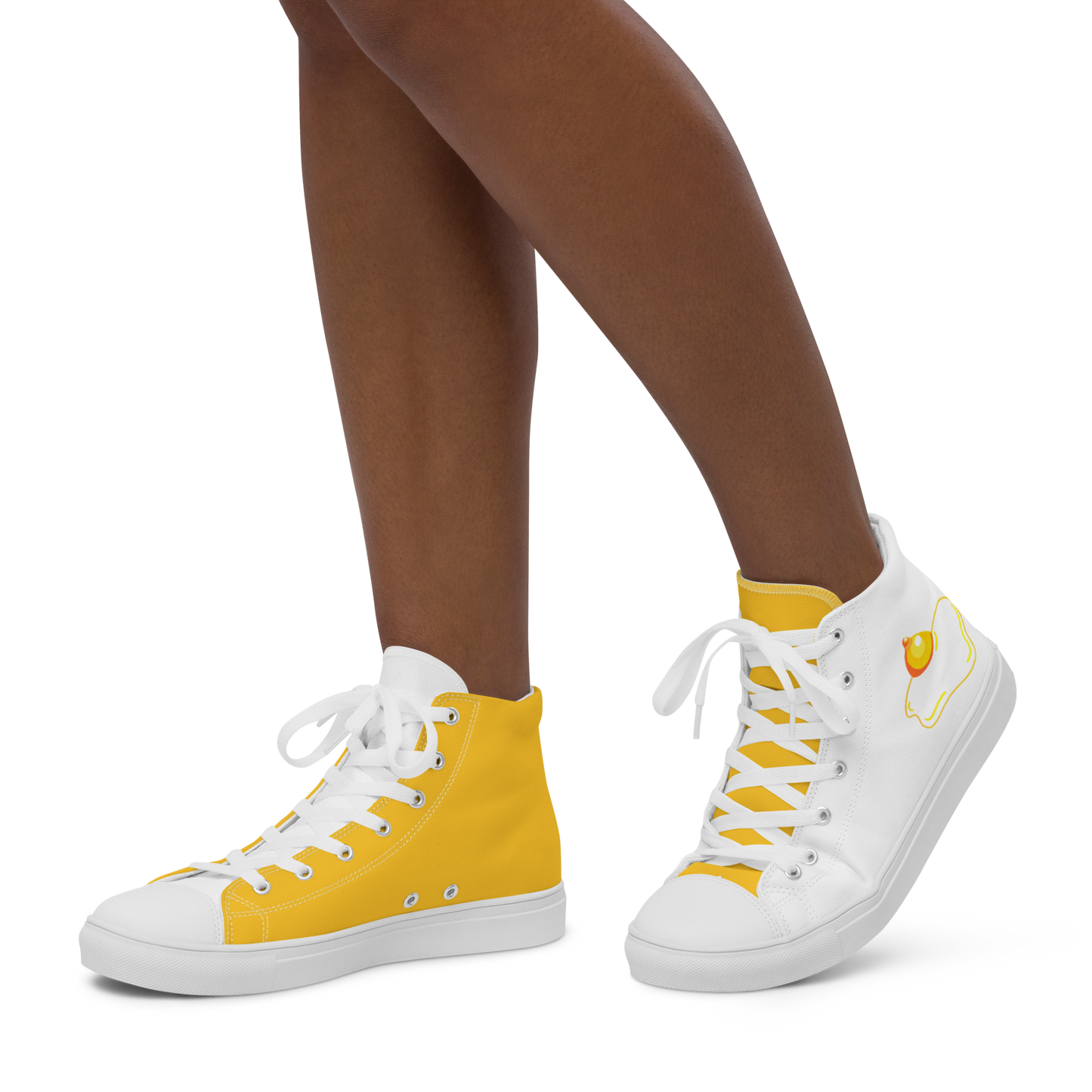 Egg Nipple (alternating colours) -Women’s high top canvas shoes