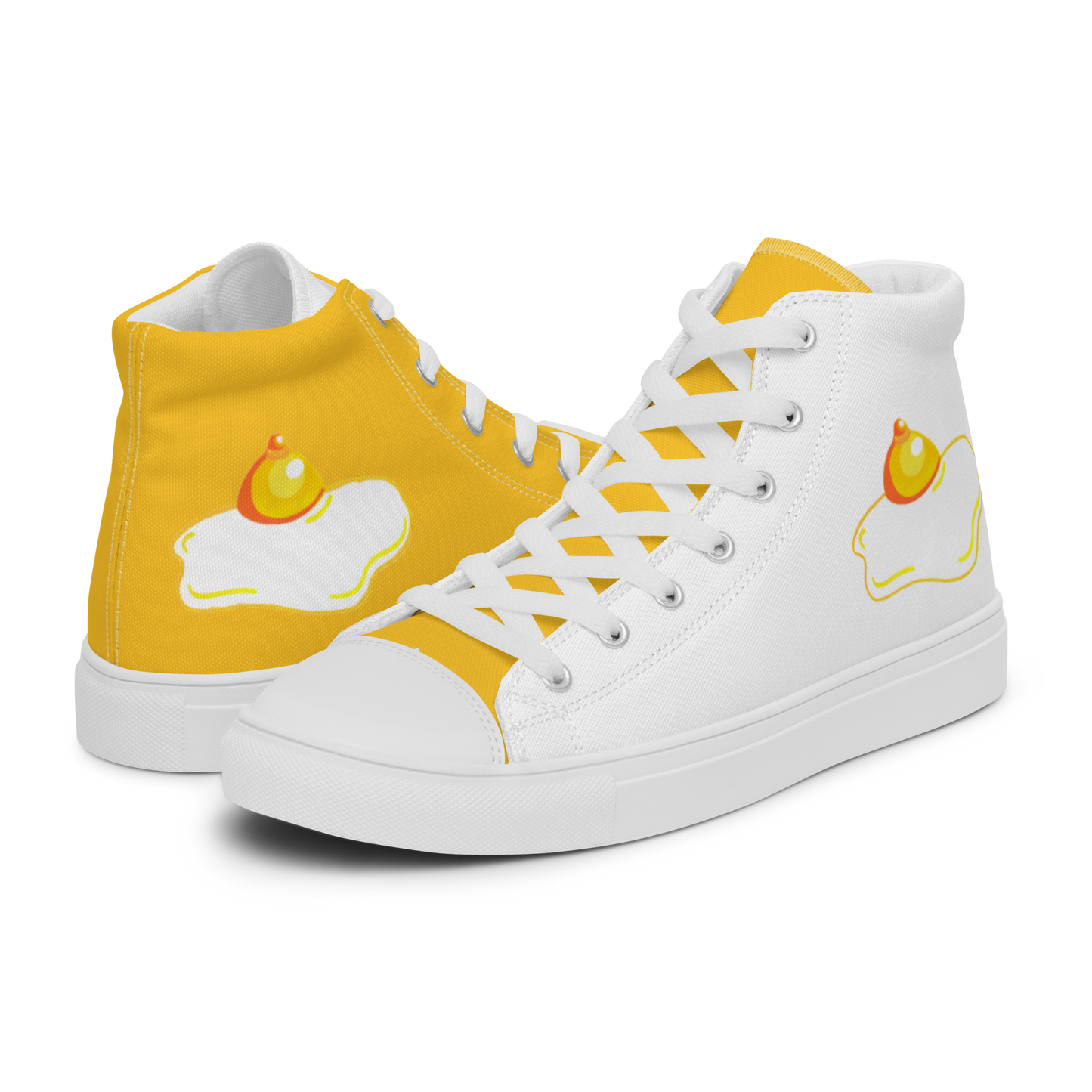 Egg Nipple (alternating colours) -Women’s high top canvas shoes