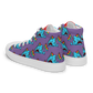 Anxious Shark Celebrates Pride (purple)- Women’s high top canvas shoes