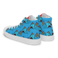 Anxious Shark Celebrates Pride (blue)- Women’s high top canvas shoes