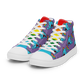 Anxious Shark Celebrates Pride (purple)- Women’s high top canvas shoes