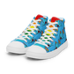 Anxious Shark Celebrates Pride (blue)- Women’s high top canvas shoes