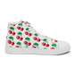Cherry Vulvas (white) -Women’s high top canvas shoes