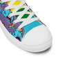 Anxious Shark Celebrates Pride (purple)- Women’s high top canvas shoes