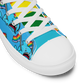 Anxious Shark Celebrates Pride (blue)- Women’s high top canvas shoes
