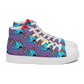 Anxious Shark Celebrates Pride (purple)- Women’s high top canvas shoes