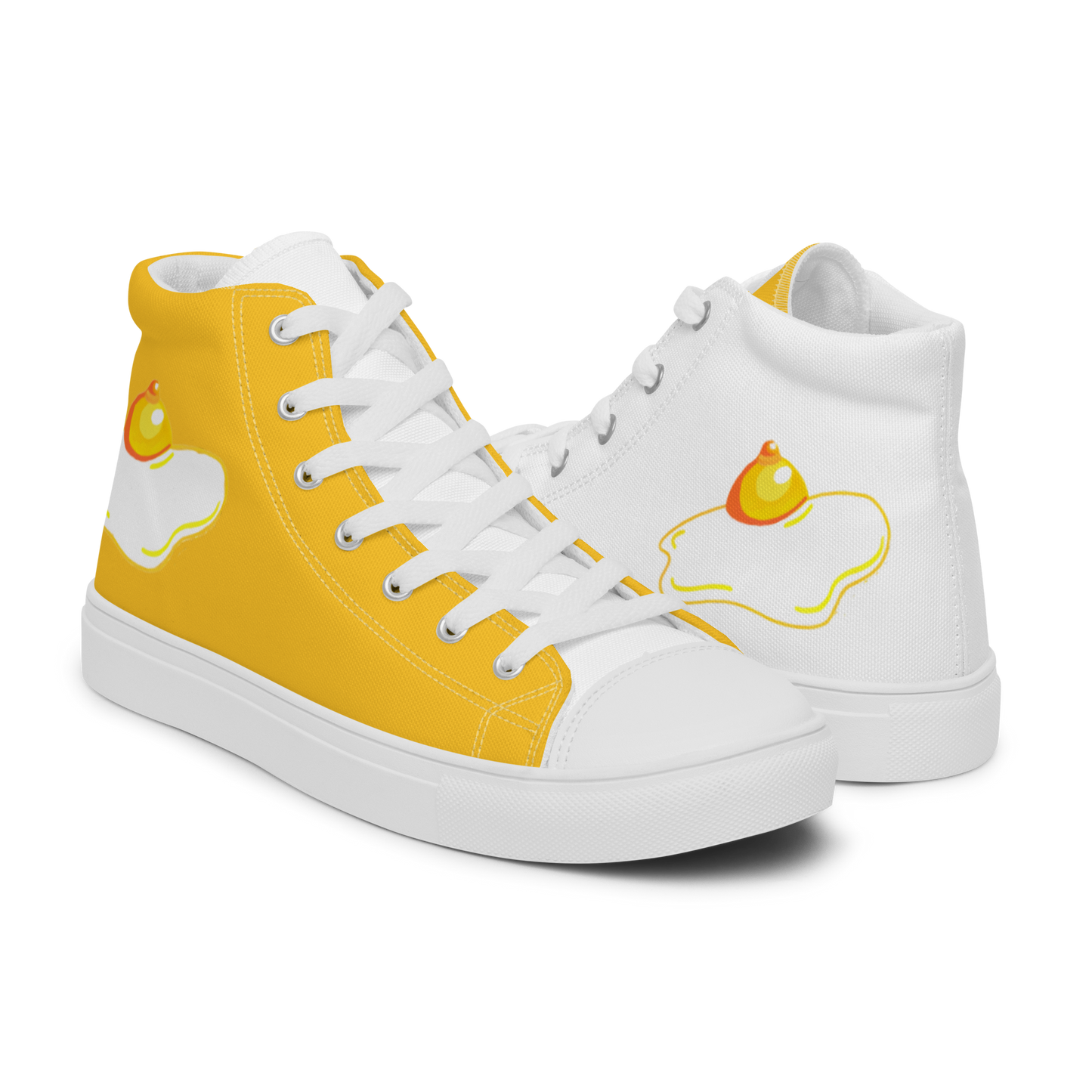 Egg Nipple (alternating colours) -Women’s high top canvas shoes