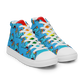 Anxious Shark Celebrates Pride (blue)- Women’s high top canvas shoes