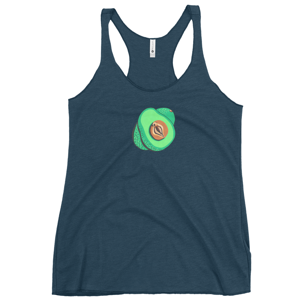 Avocado Vulva- Femme Racerback Tank