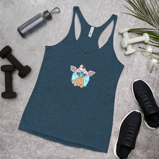 Ice Cream Sprinkle Furby- Femme Racerback Tank