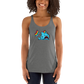 Anxious Shark Celebrates Pride (standard rainbow)- Femme Racerback Tank