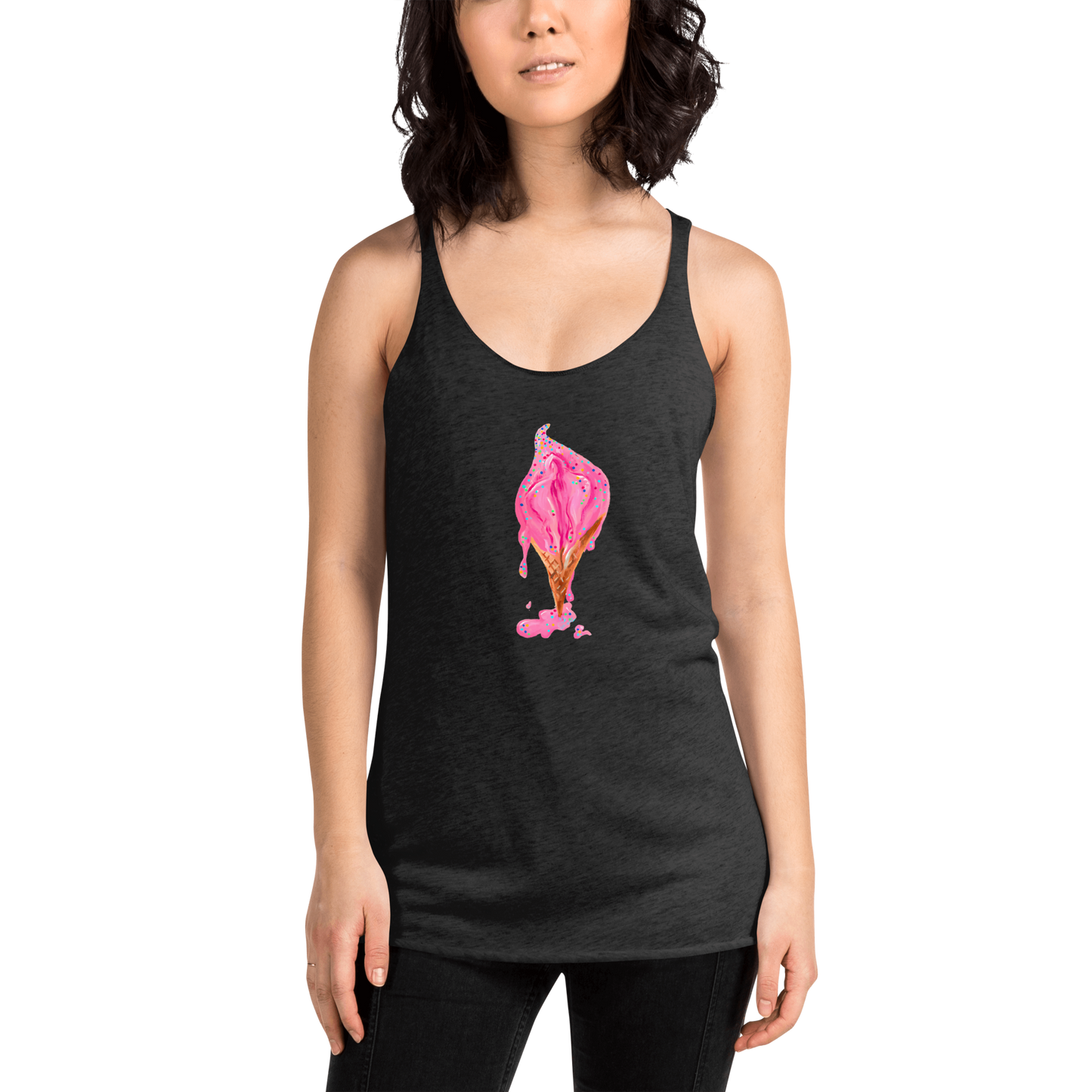 Ice Cream Vulva- Femme Racerback Tank