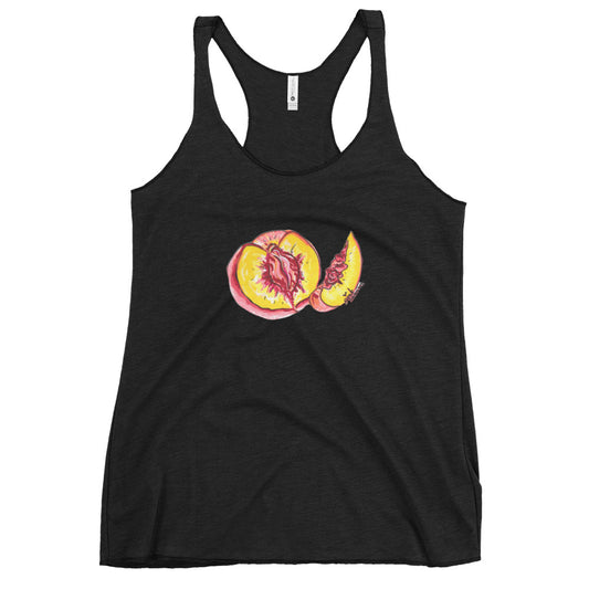 "The Perfect Peach" Peach Vulva- Femme Racerback Tank