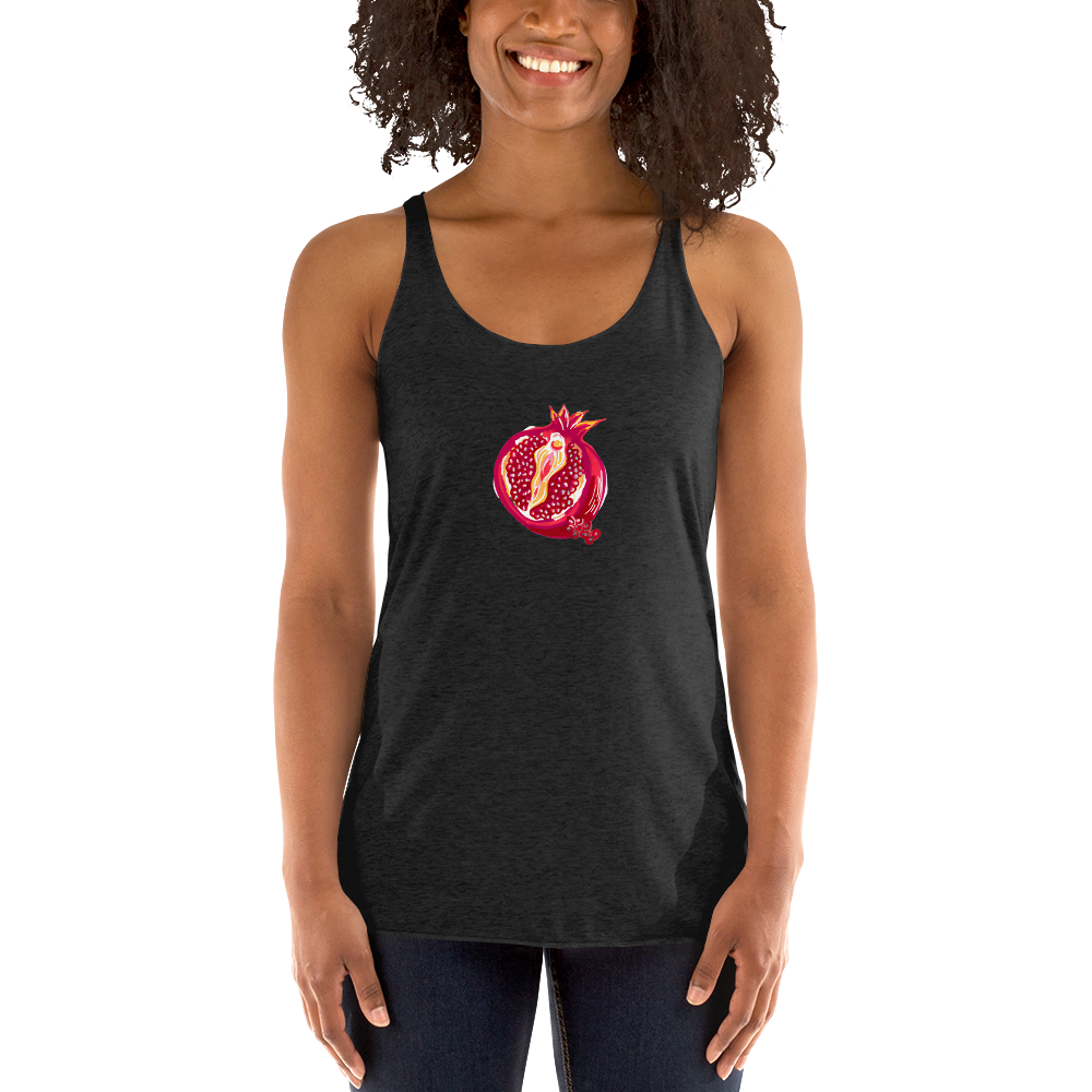 Pomegranate Vulva- Femme Racerback Tank